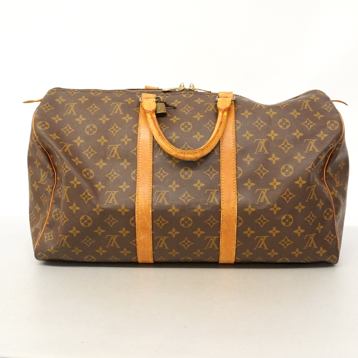 【6ha0055】ルイヴィトン ボストンバッグ モノグラム キーポル50 M41426 ブラウン【中古】メンズ レディース ユニセックス