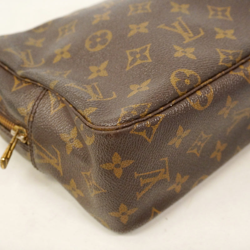 【6ha0063】ルイヴィトン ポーチ モノグラム トゥルーストワレット28 M47522 ブラウン【中古】レディース