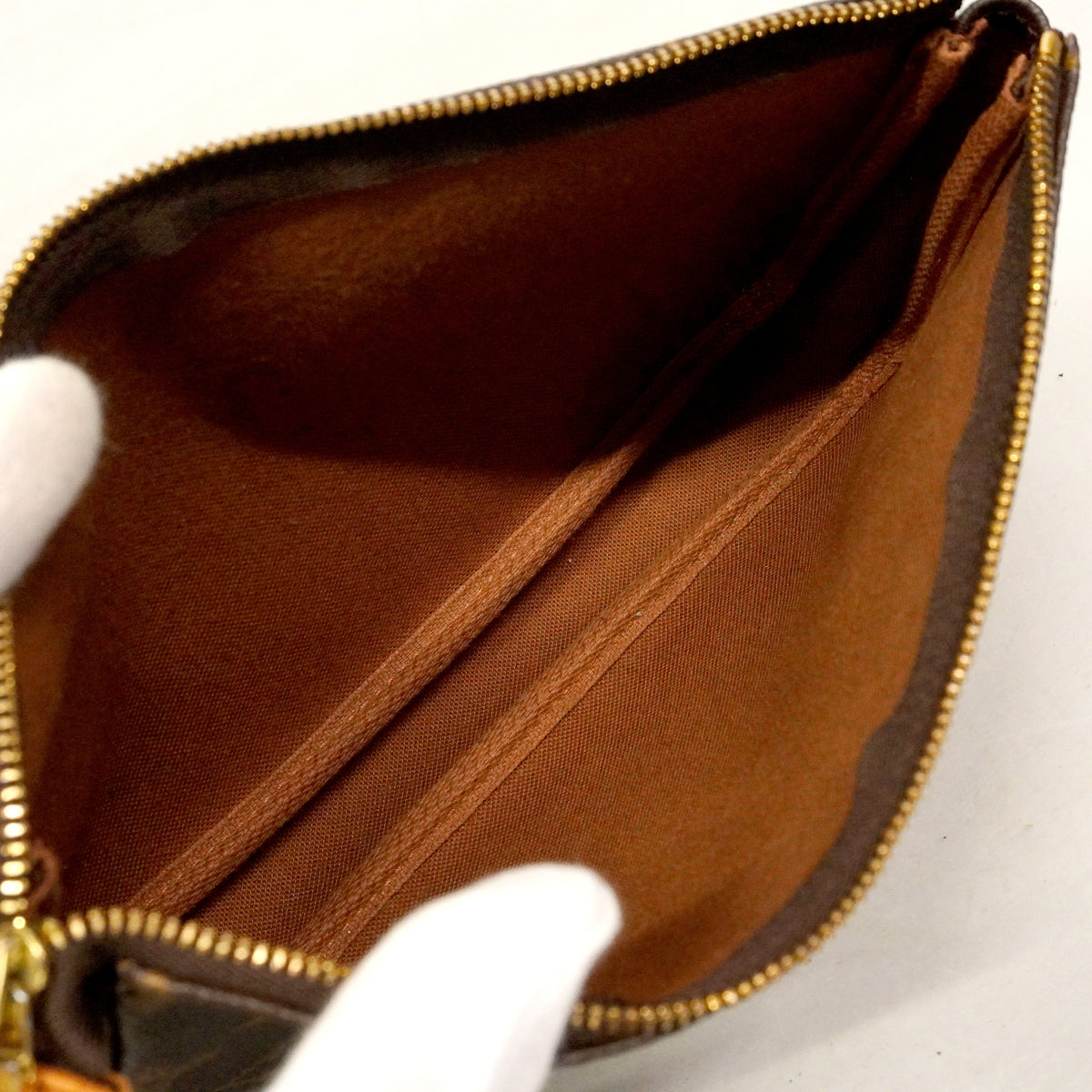 【6ha0064】ルイヴィトン ポーチ モノグラム ポシェットアクセソワール M51980 ブラウン【中古】レディース