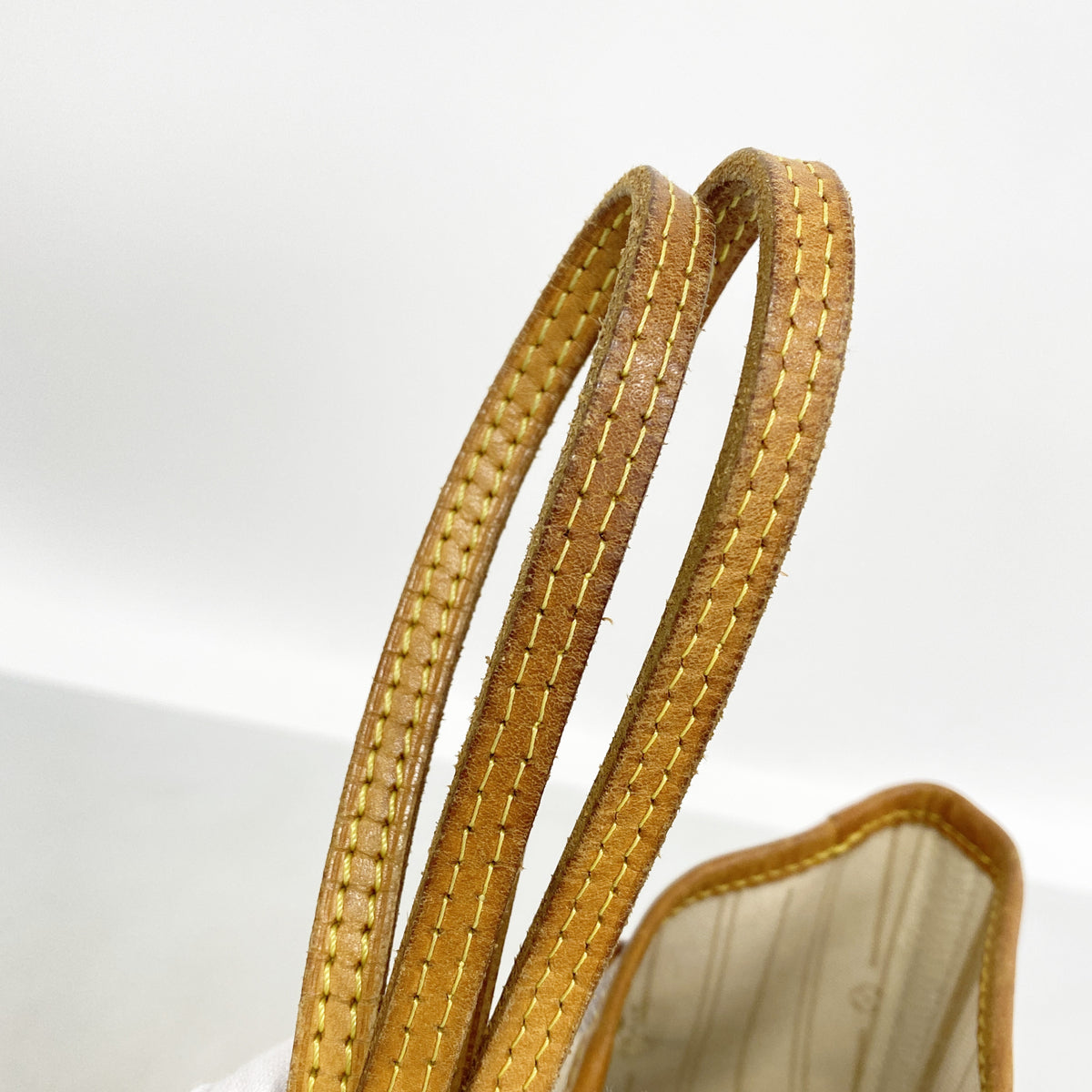 【6ha0069】ルイヴィトン トートバッグ ダミエ・アズール ネヴァーフルMM N51107 ホワイト【中古】レディース