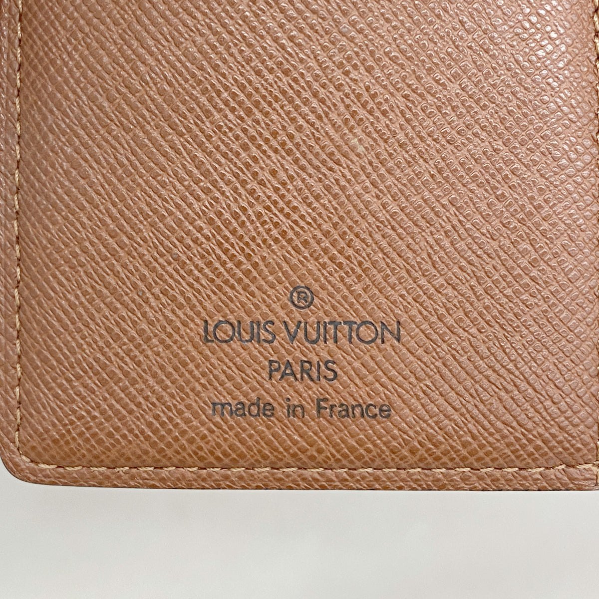 【6ha0073】ルイヴィトン 財布 モノグラム ポルトモネビエヴィエノワ M61663 ブラウン【中古】レディース