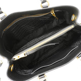 【6fa1587-k】プラダ ハンドバッグ レザー ブラック ゴールド金具 2wayバッグ【中古】レディース