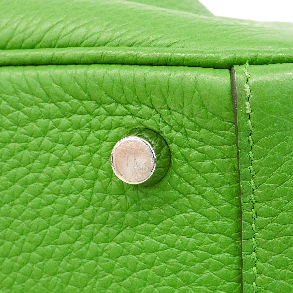 【6hb0076】エルメス ハンドバッグ リンディ26 トリヨンクレマンス ヴェールユッカ シルバー金具 W刻印 2wayバッグ【中古】レディース