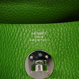 【6hb0076】エルメス ハンドバッグ リンディ26 トリヨンクレマンス ヴェールユッカ シルバー金具 W刻印 2wayバッグ【中古】レディース