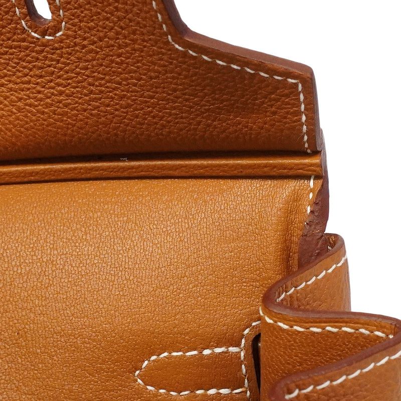 【6hb0078-g】エルメス ハンドバッグ バーキン25 トゴ ゴールド ゴールド金具 W刻印【中古】レディース