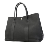 【6hb0084】エルメス トートバッグ ガーデンパーティPM ネゴンダ ブラック シルバー金具 C刻印【中古】レディース