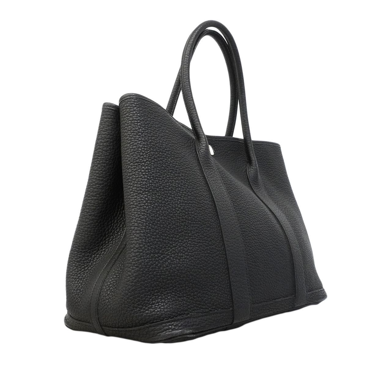【6hb0084】エルメス トートバッグ ガーデンパーティPM ネゴンダ ブラック シルバー金具 C刻印【中古】レディース