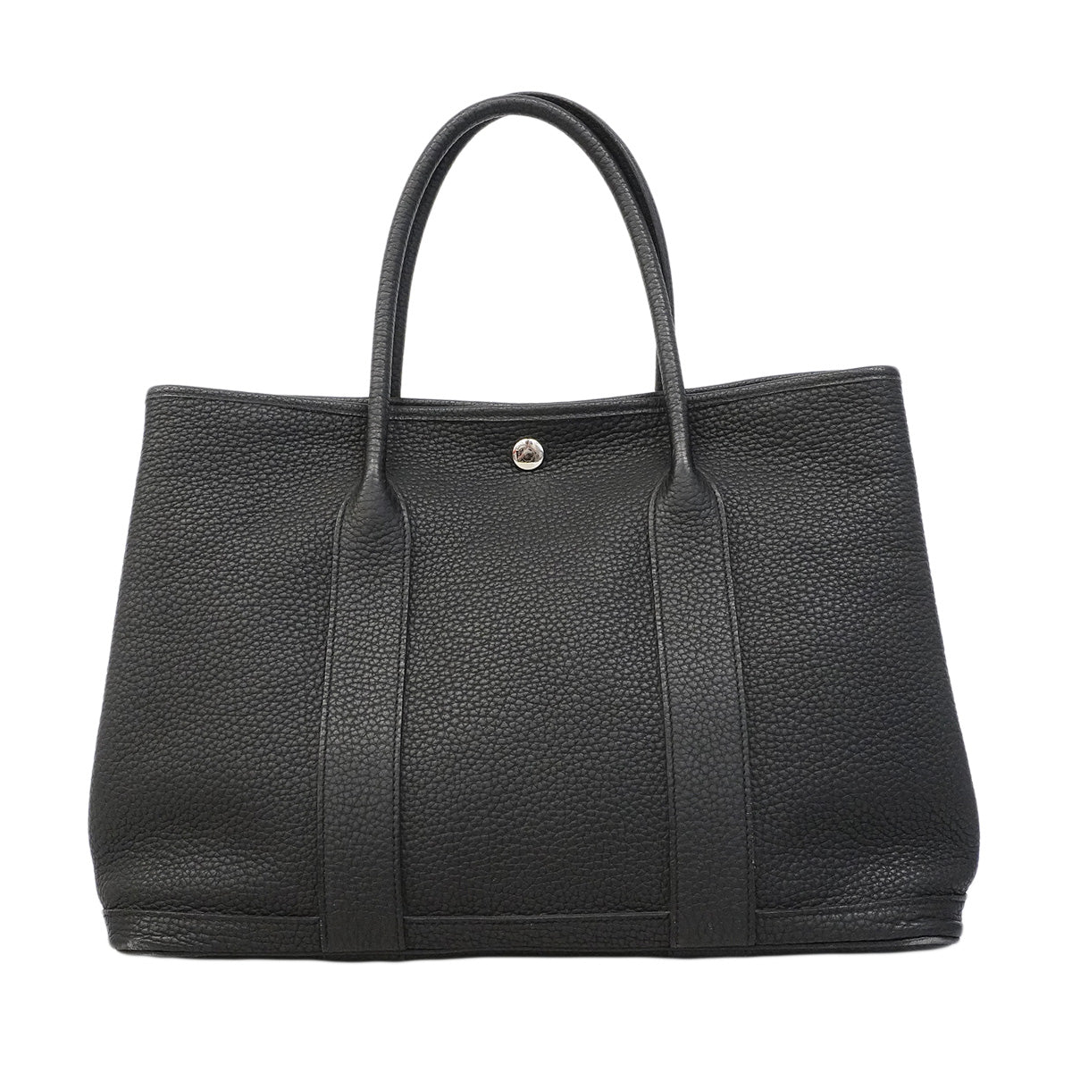 【6hb0084】エルメス トートバッグ ガーデンパーティPM ネゴンダ ブラック シルバー金具 C刻印【中古】レディース