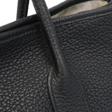 【6hb0084】エルメス トートバッグ ガーデンパーティPM ネゴンダ ブラック シルバー金具 C刻印【中古】レディース