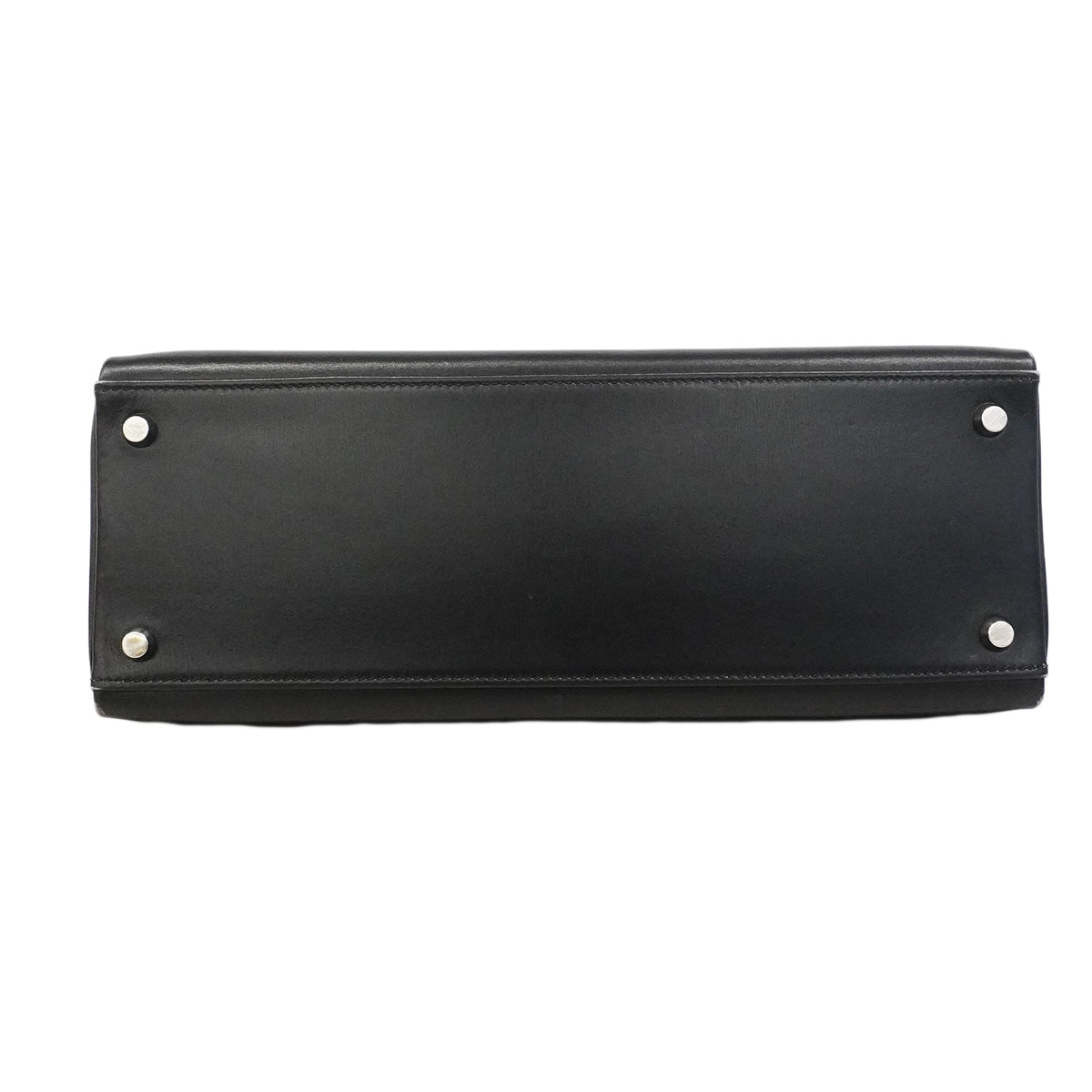 【6hb0086】エルメス ハンドバッグ ケリー32 ボックスカーフ ブラック シルバー金具 □B刻印 2wayバッグ【中古】レディース