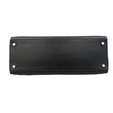 【6hb0086】エルメス ハンドバッグ ケリー32 ボックスカーフ ブラック シルバー金具 □B刻印 2wayバッグ【中古】レディース