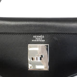 【6hb0086】エルメス ハンドバッグ ケリー32 ボックスカーフ ブラック シルバー金具 □B刻印 2wayバッグ【中古】レディース