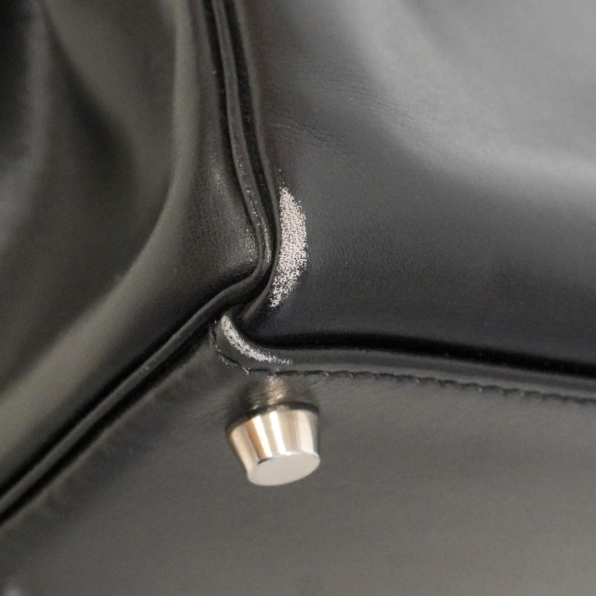 【6hb0086】エルメス ハンドバッグ ケリー32 ボックスカーフ ブラック シルバー金具 □B刻印 2wayバッグ【中古】レディース