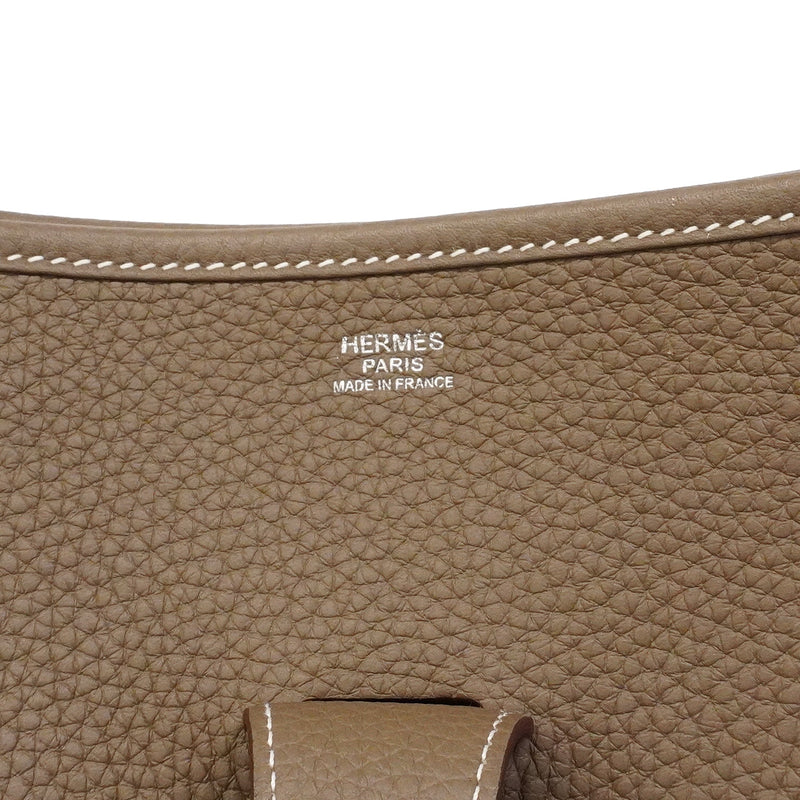 【6hb0087】エルメス ショルダーバッグ エヴリン3TGM トリヨンクレマンス エトゥープ シルバー金具 Y刻印【中古】レディース
