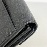 【6hb0090】ルイヴィトン 長財布 モノグラム・アンプラント ポルトフォイユサラ M82257 ノワール【中古】レディース