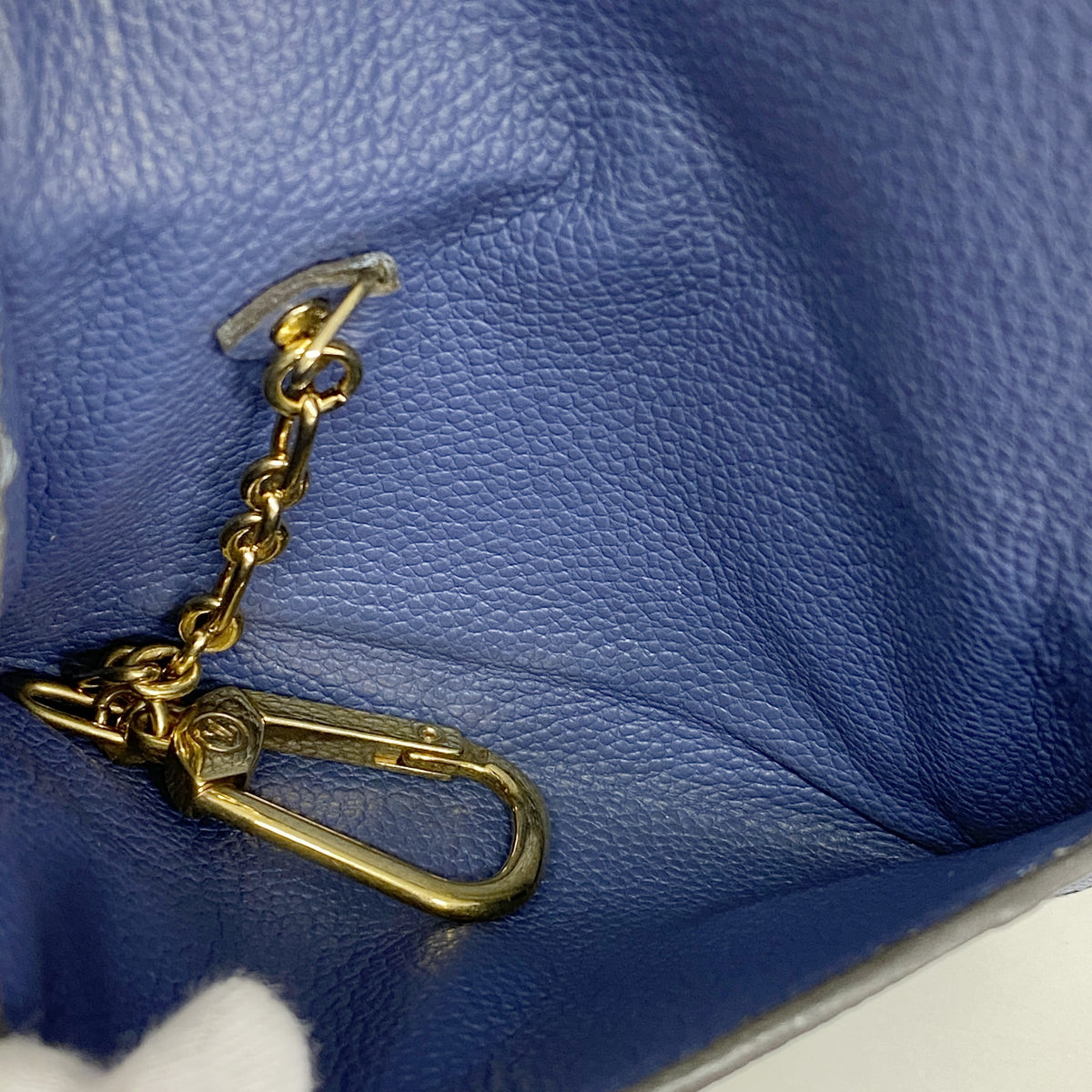 【6hb0091】ルイヴィトン コインケース モノグラム・アンプラント ポシェットクレ M41965 デニムアンクル【中古】レディース