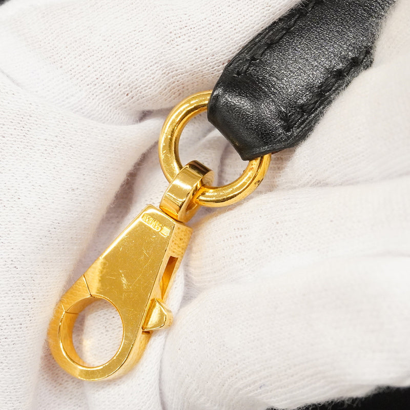 【6hb0093】エルメス ハンドバッグ ケリー32 ボックスカーフ ブラック ゴールド金具 □E刻印 2wayバッグ【中古】レディース