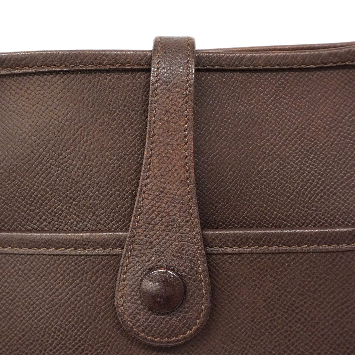 【6hb0094】エルメス ショルダーバッグ エヴリン2PM ヴォーエプソン ハバナ シルバー金具 □K刻印【中古】レディース