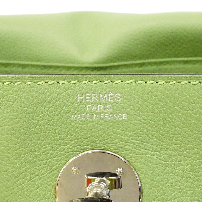 【6hb0096】エルメス ハンドバッグ リンディ26 スイフト ヴェールクリケット シルバー金具 Y刻印 2wayバッグ【中古】レディース