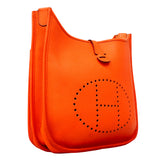 【6hb0097】エルメス ショルダーバッグ エヴリン3PM トリヨンクレマンス カプシーヌ シルバー金具 T刻印【中古】レディース