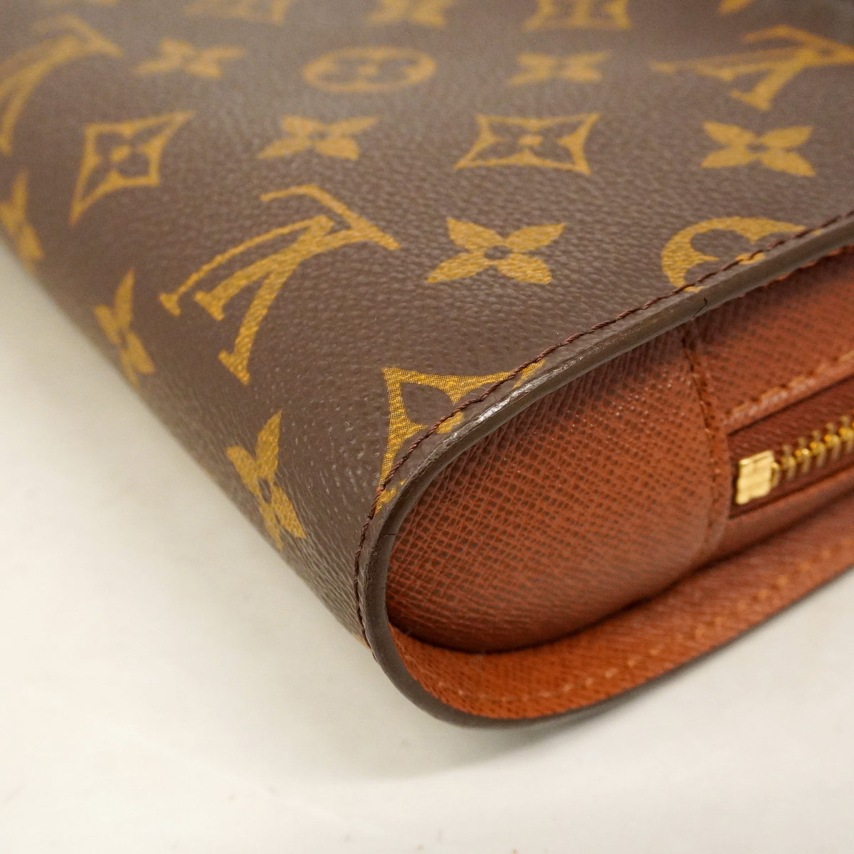 【6hb0118】ルイヴィトン クラッチバッグ モノグラム オルセー M51790 ブラウン【中古】メンズ
