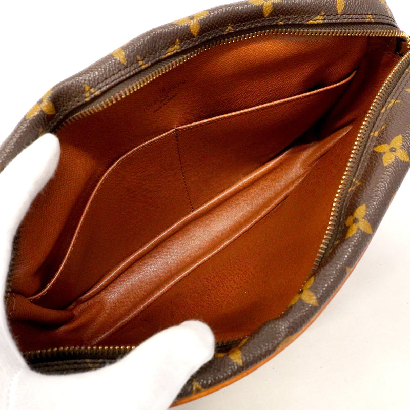 【6hb0121】ルイヴィトン クラッチバッグ モノグラム コンピエーニュ28 M51845 ブラウン【中古】メンズ
