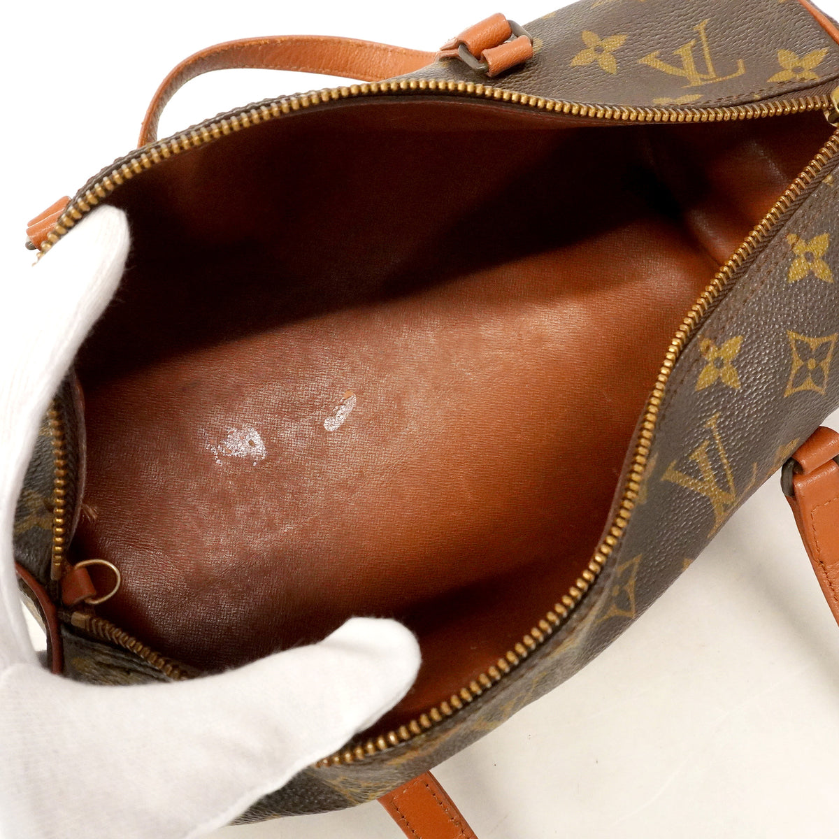 【6hb0122】ルイヴィトン ハンドバッグ ダミエ パピヨン30 M51385 ブラウン【中古】レディース