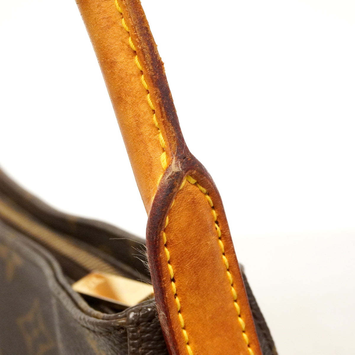 【6hb0124】ルイヴィトン ショルダーバッグ モノグラム ルーピングMM M51146 ブラウン【中古】レディース