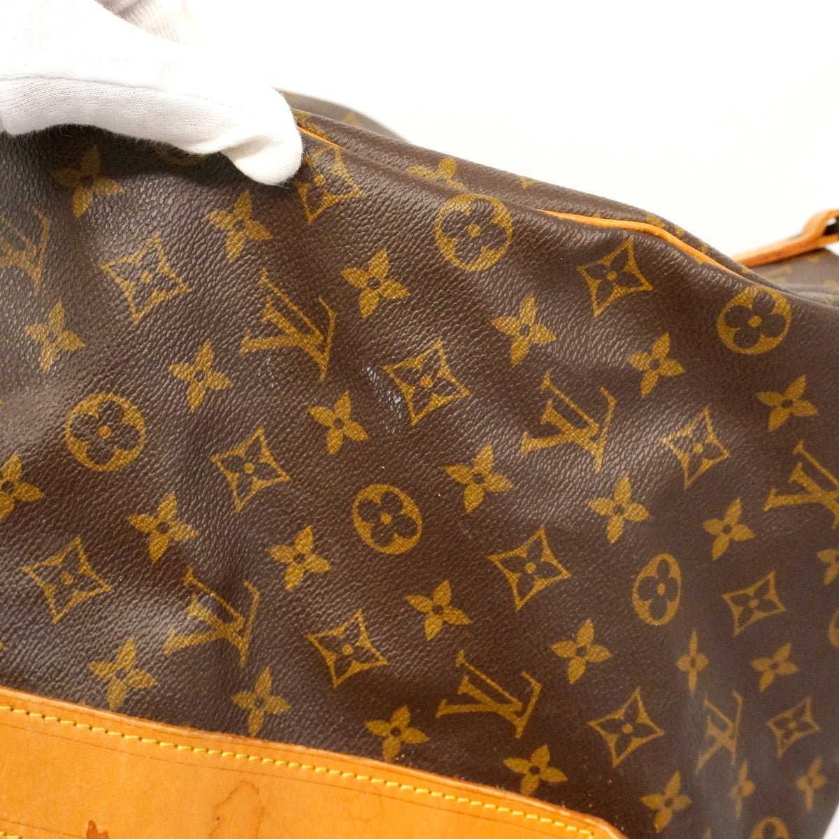 【6hb0126】ルイヴィトン ボストンバッグ モノグラム サックポロション M41222 ブラウン【中古】メンズ レディース ユニセックス