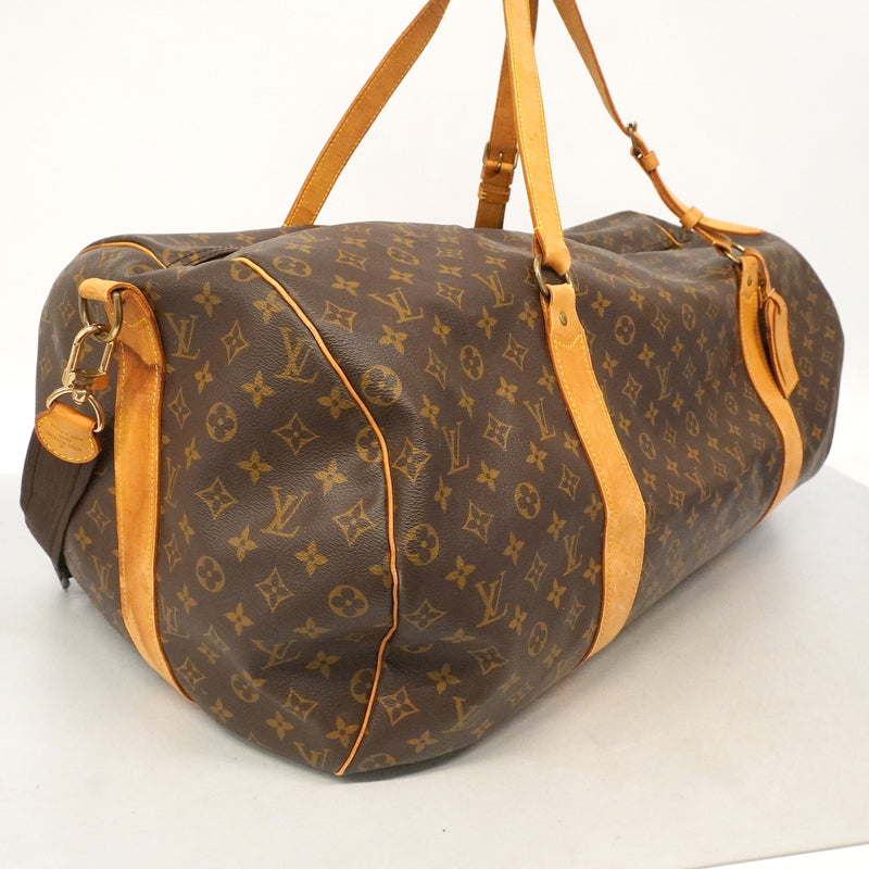 【6hb0126】ルイヴィトン ボストンバッグ モノグラム サックポロション M41222 ブラウン【中古】メンズ レディース ユニセックス