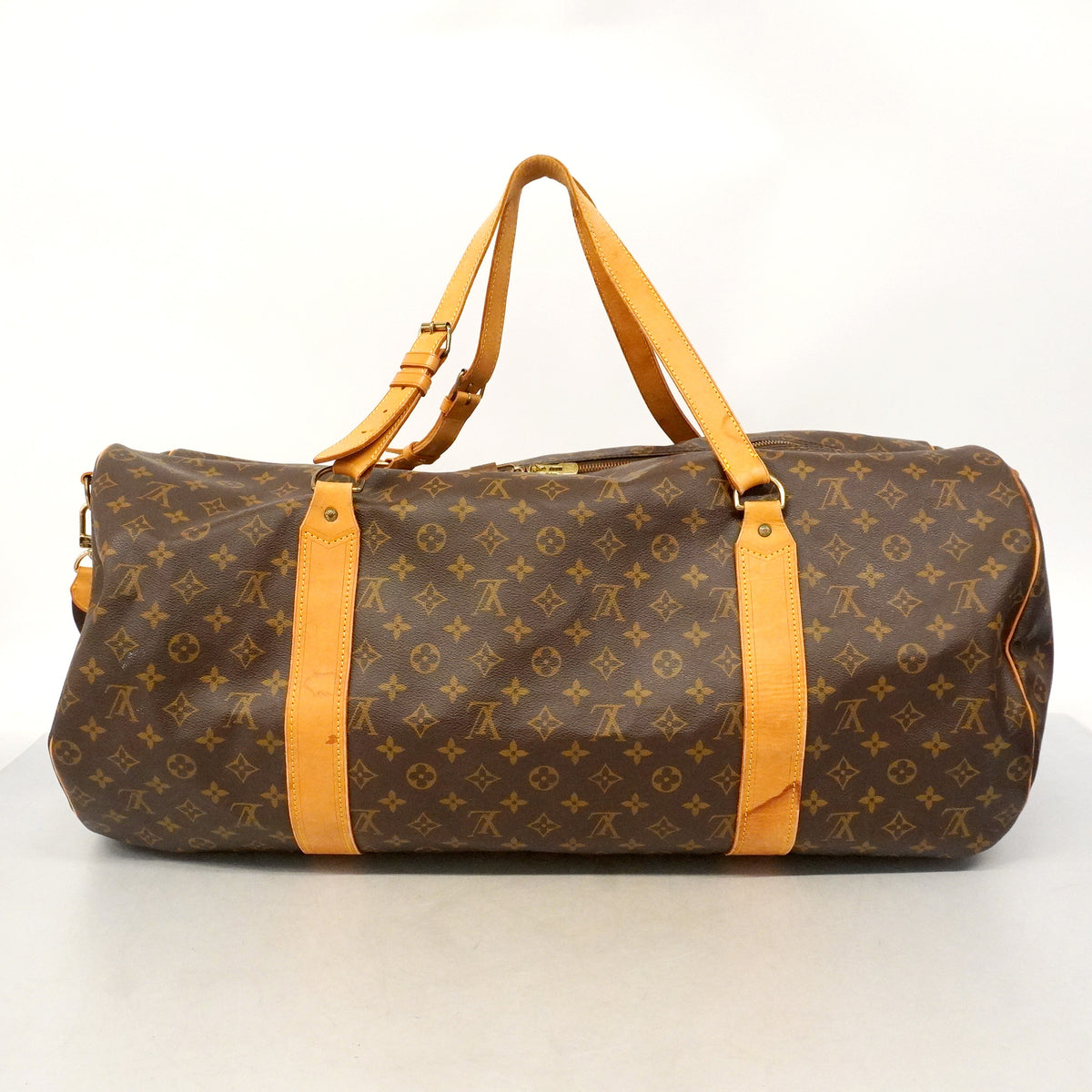 【6hb0126】ルイヴィトン ボストンバッグ モノグラム サックポロション M41222 ブラウン【中古】メンズ レディース ユニセックス
