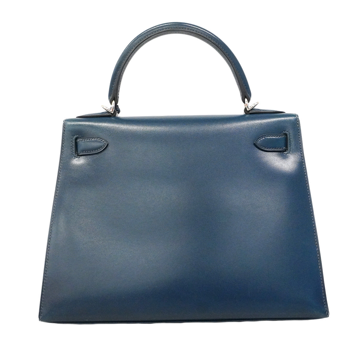 【6hb0128】エルメス ハンドバッグ ケリー28 ボックスカーフ コルヴェール シルバー金具 □L刻印 2wayバッグ【中古】レディース