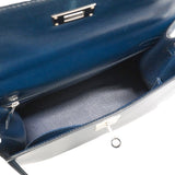 【6hb0128】エルメス ハンドバッグ ケリー28 ボックスカーフ コルヴェール シルバー金具 □L刻印 2wayバッグ【中古】レディース