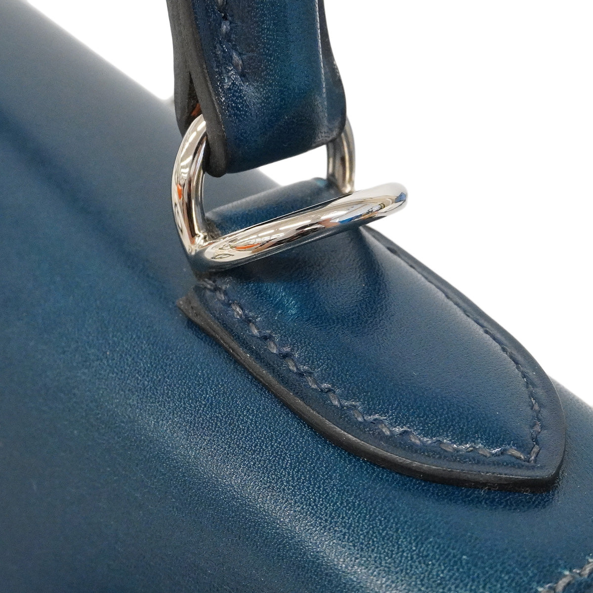 【6hb0128】エルメス ハンドバッグ ケリー28 ボックスカーフ コルヴェール シルバー金具 □L刻印 2wayバッグ【中古】レディース