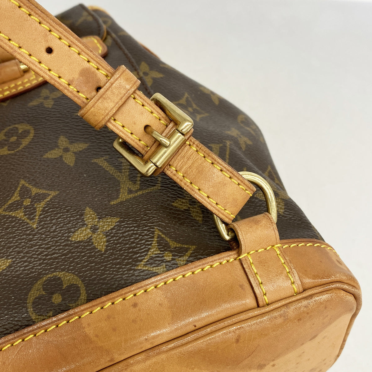 【6hb0147】ルイヴィトン リュック・デイパック モノグラム ミニモンスリ M51137 ブラウン【中古】レディース