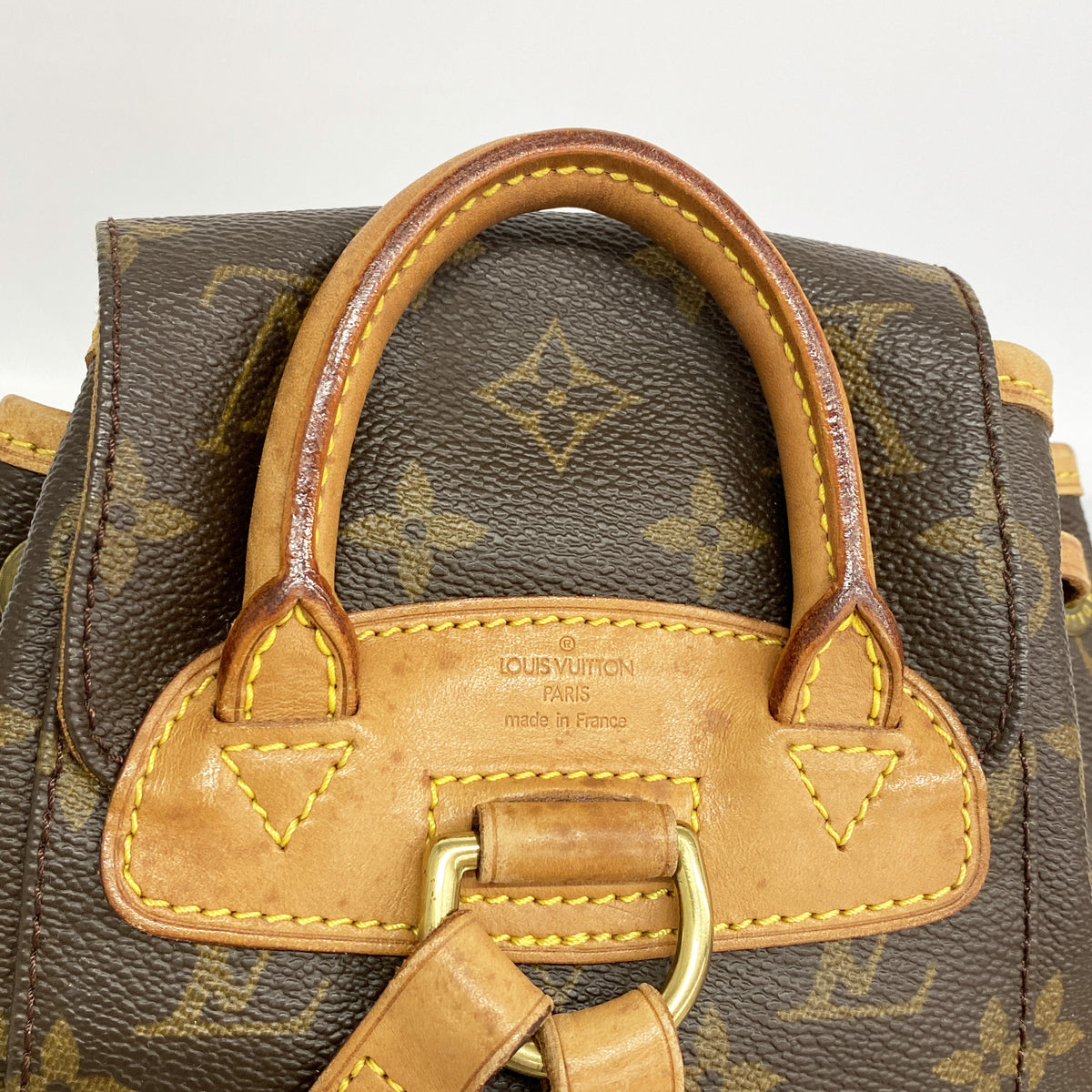 【6hb0147】ルイヴィトン リュック・デイパック モノグラム ミニモンスリ M51137 ブラウン【中古】レディース