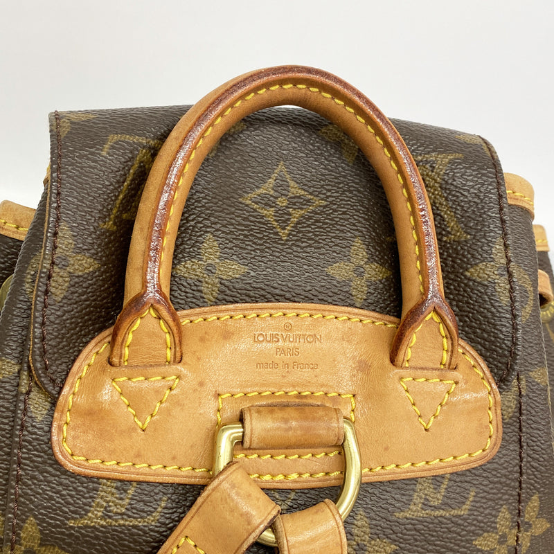 【6hb0147】ルイヴィトン リュック・デイパック モノグラム ミニモンスリ M51137 ブラウン【中古】レディース