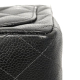 【6hb0159】シャネル ショルダーバッグ ミニマトラッセ チェーンショルダー キャビアスキン ブラック ゴールド金具【中古】レディース