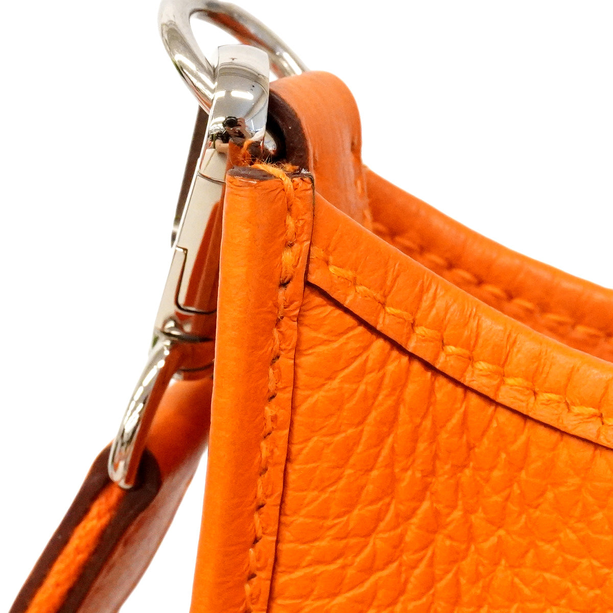 【6hb0160】エルメス ショルダーバッグ エヴリンTPM トリヨンクレマンス オレンジ シルバー金具 B刻印【中古】レディース