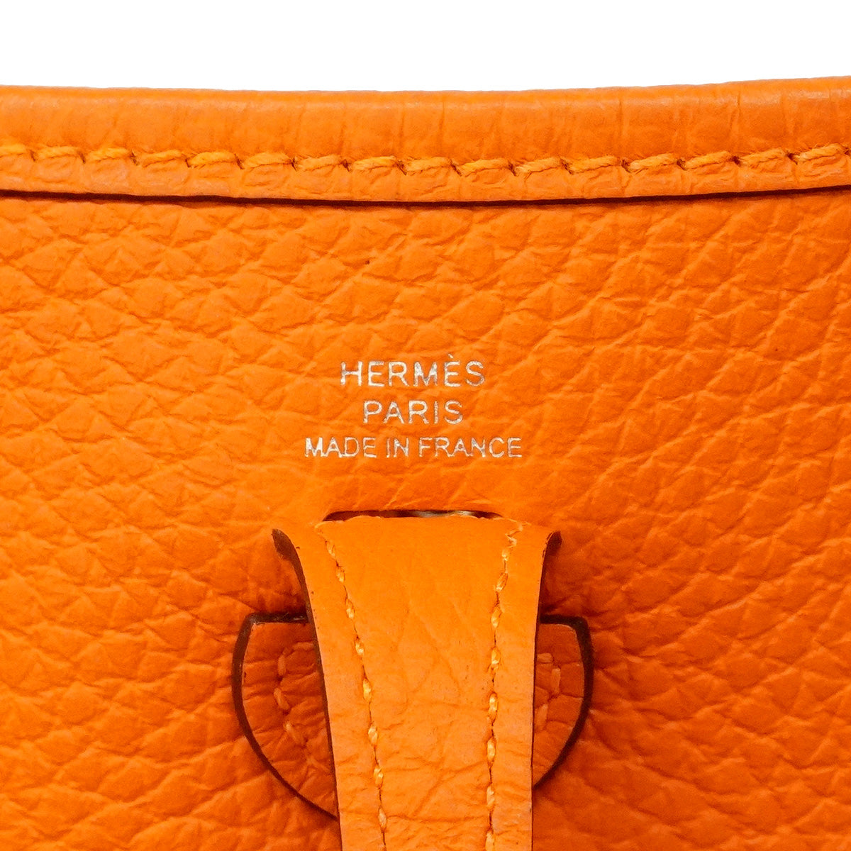 【6hb0160】エルメス ショルダーバッグ エヴリンTPM トリヨンクレマンス オレンジ シルバー金具 B刻印【中古】レディース