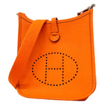 【6hb0160】エルメス ショルダーバッグ エヴリンTPM トリヨンクレマンス オレンジ シルバー金具 B刻印【中古】レディース