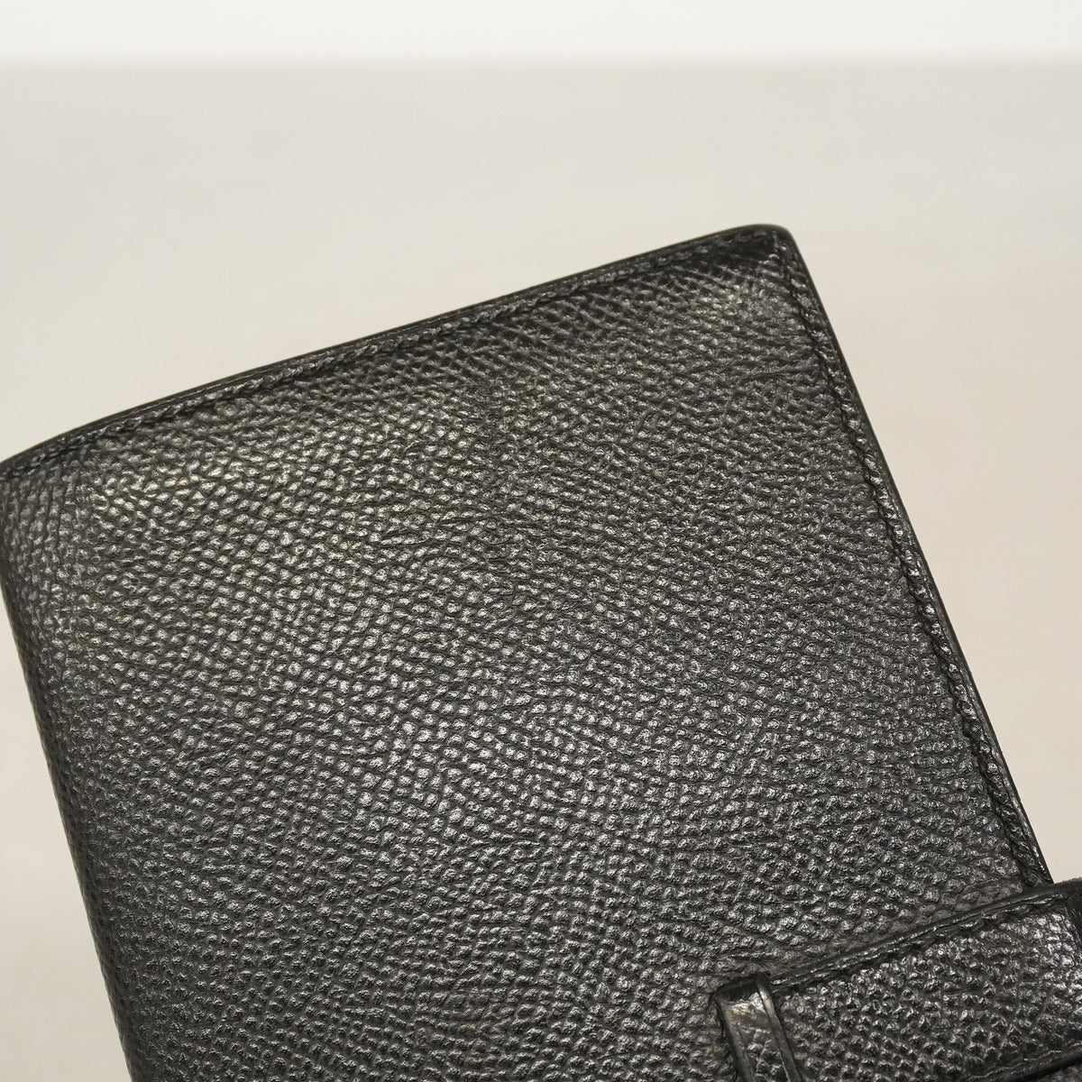 【6hb0173】エルメス 長財布 ベアンスフレ ヴォーエプソン ブラック ゴールド金具 Y刻印【中古】レディース
