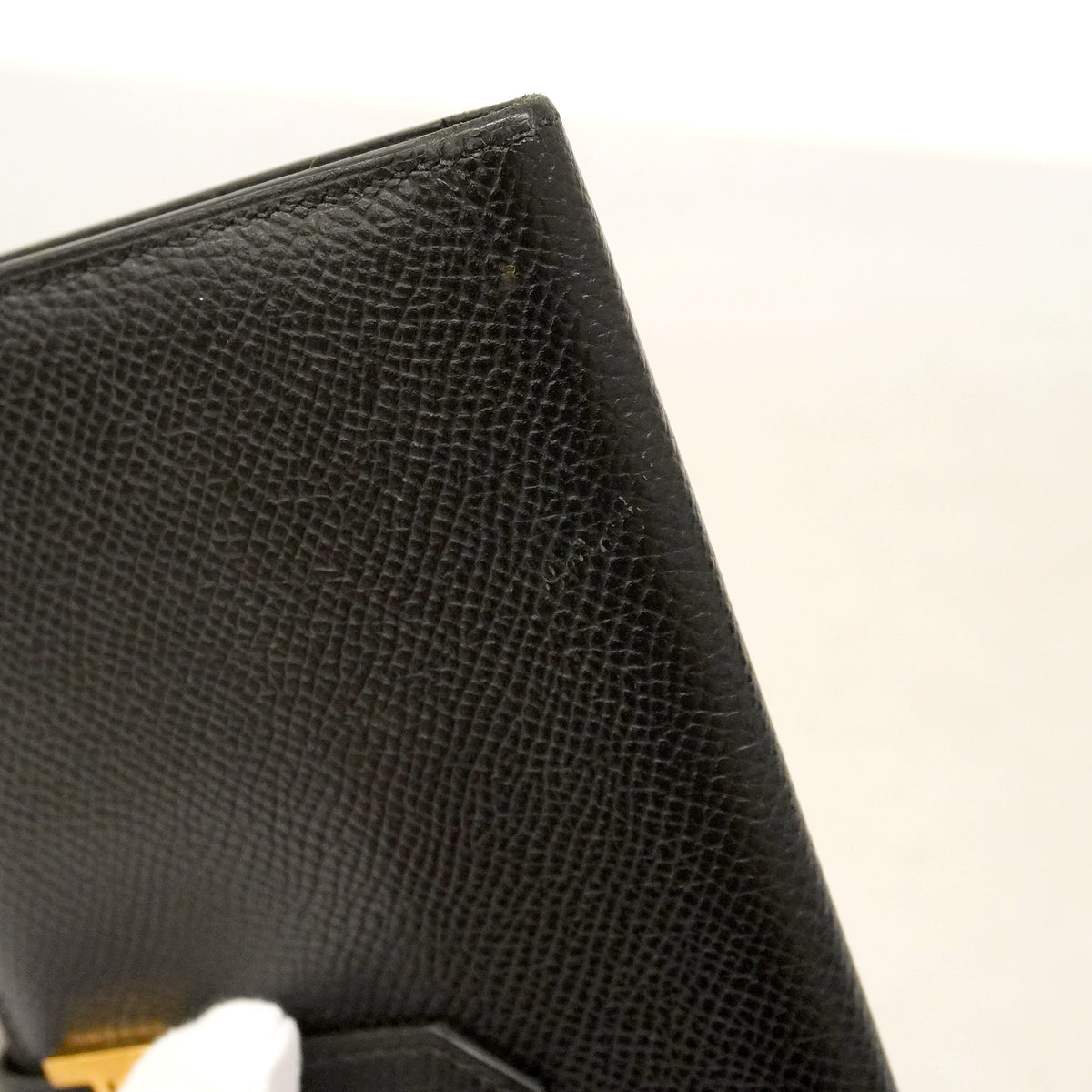【6hb0173】エルメス 長財布 ベアンスフレ ヴォーエプソン ブラック ゴールド金具 Y刻印【中古】レディース