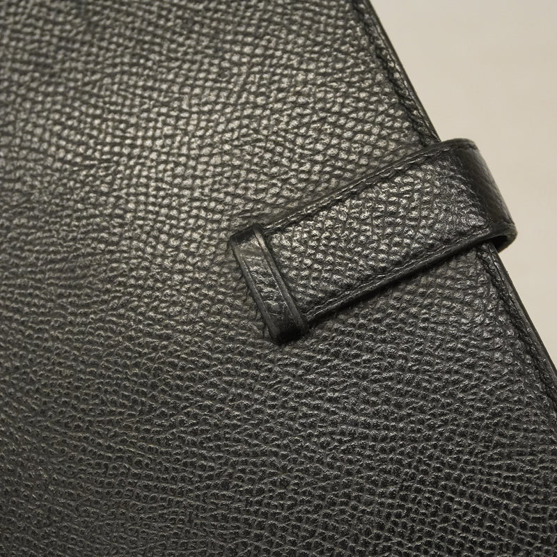 【6hb0173】エルメス 長財布 ベアンスフレ ヴォーエプソン ブラック ゴールド金具 Y刻印【中古】レディース