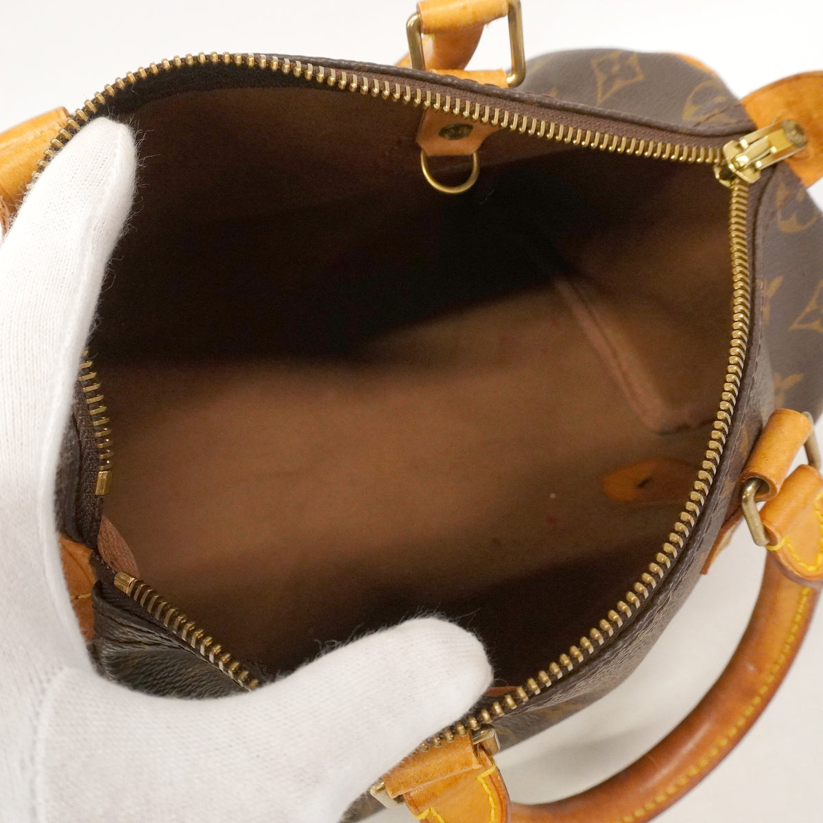 【6hb0178】ルイヴィトン ハンドバッグ モノグラム スピーディ25 M41109 ブラウン【中古】レディース