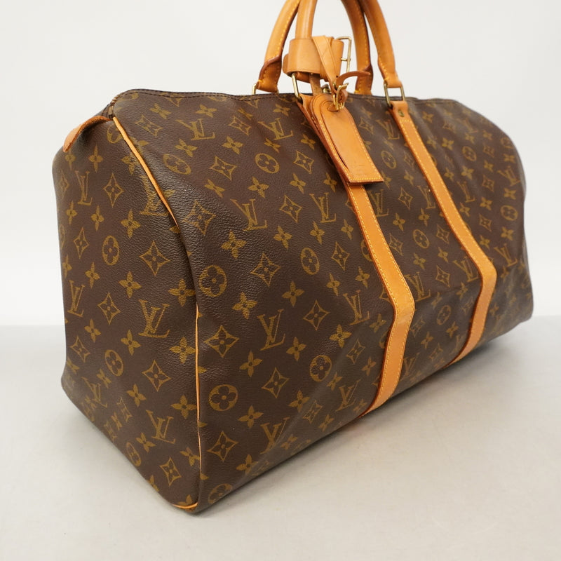 【6hb0179】ルイヴィトン ボストンバッグ モノグラム キーポル50 M41426 ブラウン【中古】メンズ レディース ユニセックス