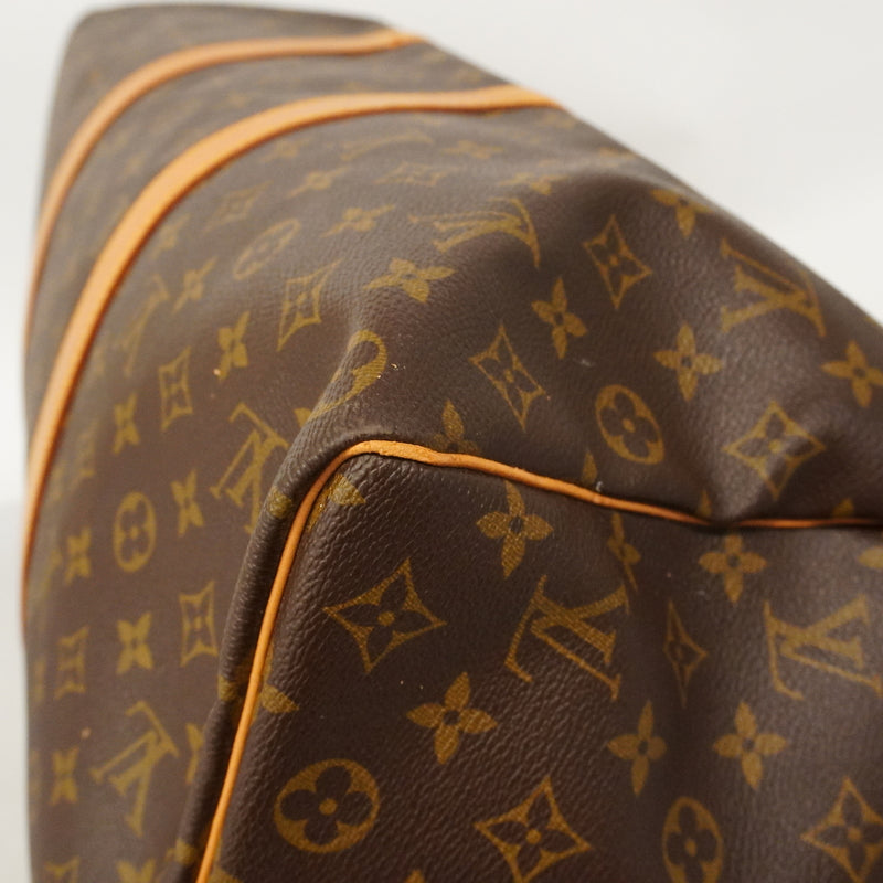 【6hb0179】ルイヴィトン ボストンバッグ モノグラム キーポル50 M41426 ブラウン【中古】メンズ レディース ユニセックス