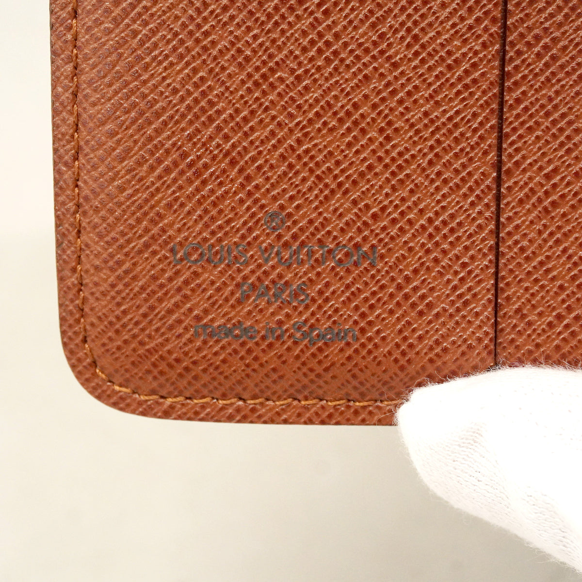 【6hb0181】ルイヴィトン 財布 モノグラム コンパクトジップ M61667 ブラウン【中古】レディース