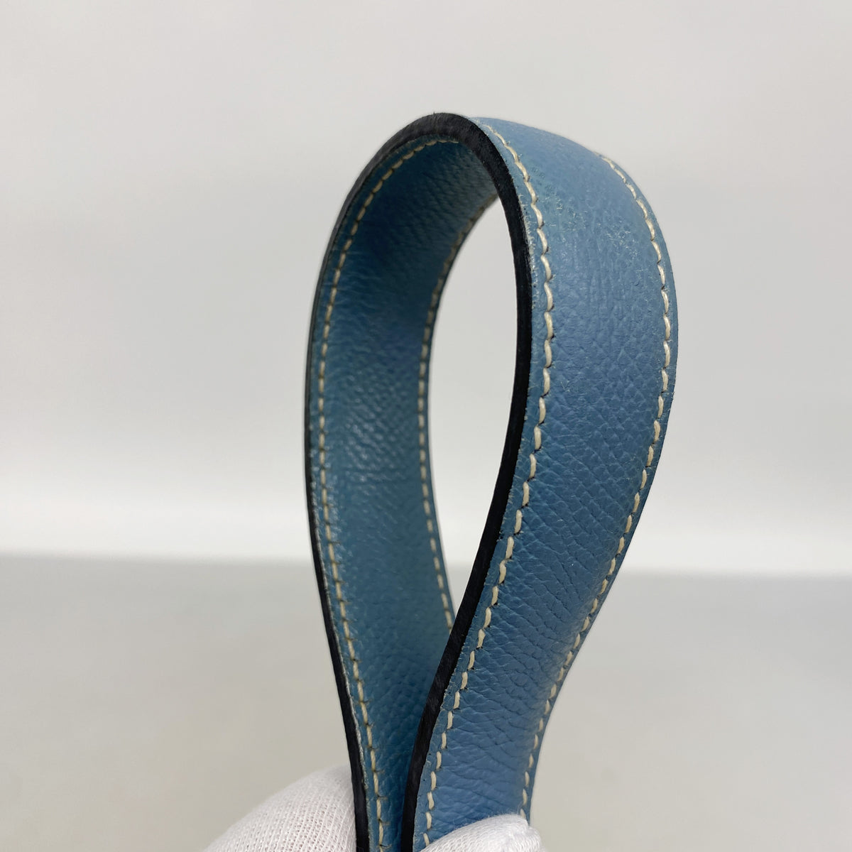 【6hb0182】エルメス ショルダーバッグ トリム31 ヴォーエプソン ブルージーン シルバー金具 □J刻印【中古】レディース