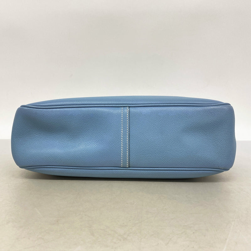 【6hb0182】エルメス ショルダーバッグ トリム31 ヴォーエプソン ブルージーン シルバー金具 □J刻印【中古】レディース